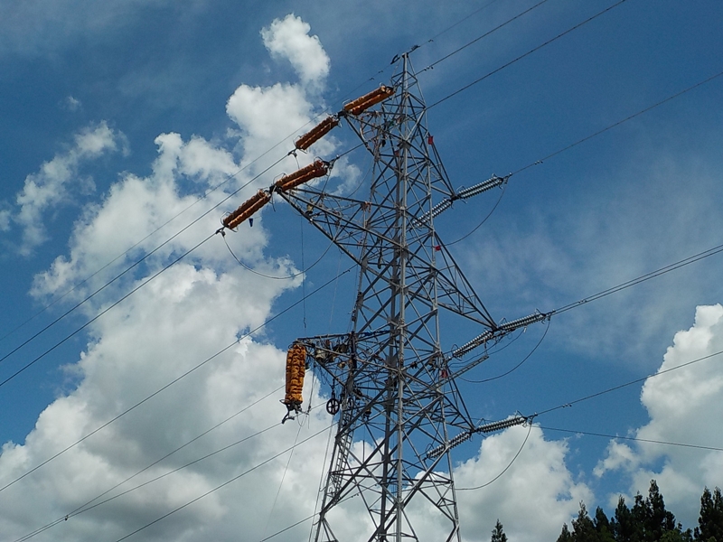 架空送電線工事